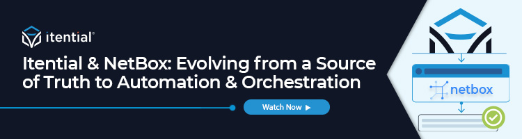 Blog Banner_ONUG Fall 2022_Open Sesssion Itential & NetBox: Evolving from a Source of Truth to Automation & Orchestration