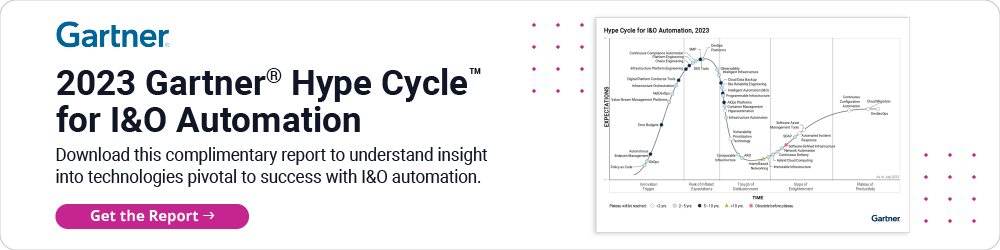 2023 Gartner Hype Cycle for I&O Automation. Get the report.