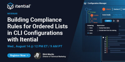 Building Compliance Rules for Ordered Lists in CLI Configurations with Itential