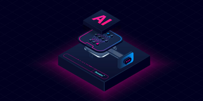 AI-driven infrastructure strategy illustration showing generative AI and automation for network leaders.