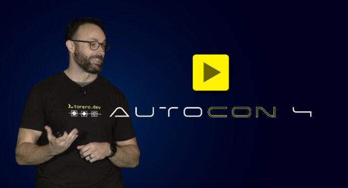Image from AutoCon 4 titled ‘Is MCP Just an API Abstraction?’ featuring William Collins, Director of Tech Evangelism at Itential, discussing the role of Model Context Protocol (MCP) in AI agents, API abstraction, and infrastructure automation.